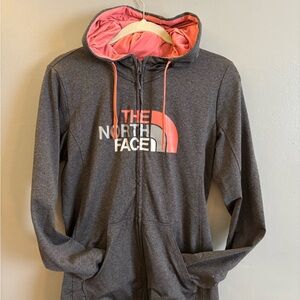 The North Face Gray and Pink Women's Sweater